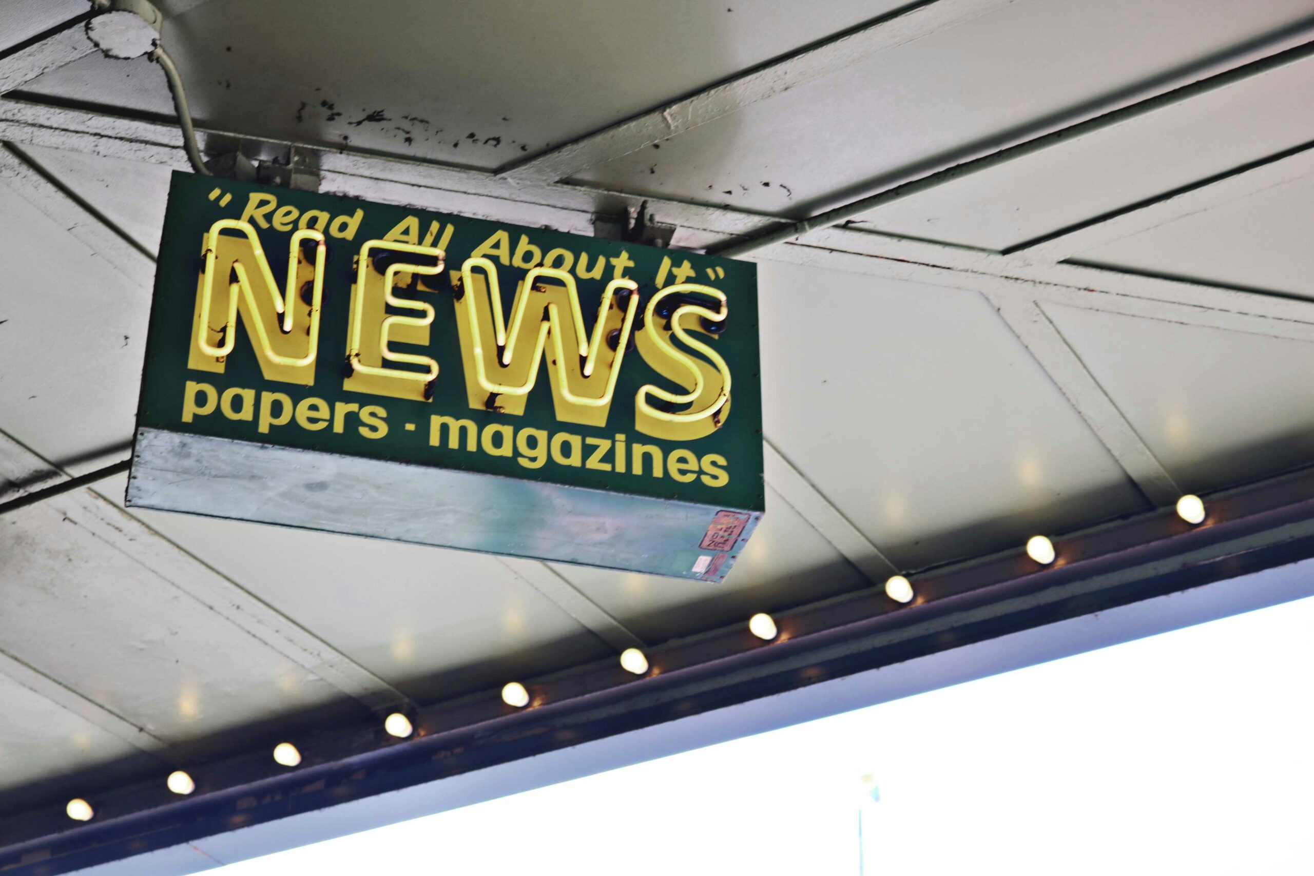 Photo by Madison Inouye: https://www.pexels.com/photo/news-inscription-on-neon-signboard-hanging-on-street-1577882/